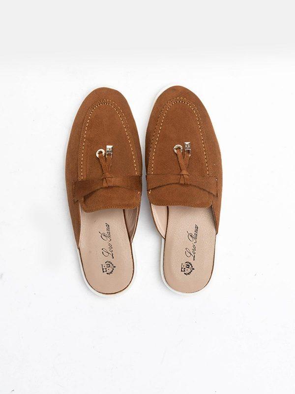 mule classique en tabac