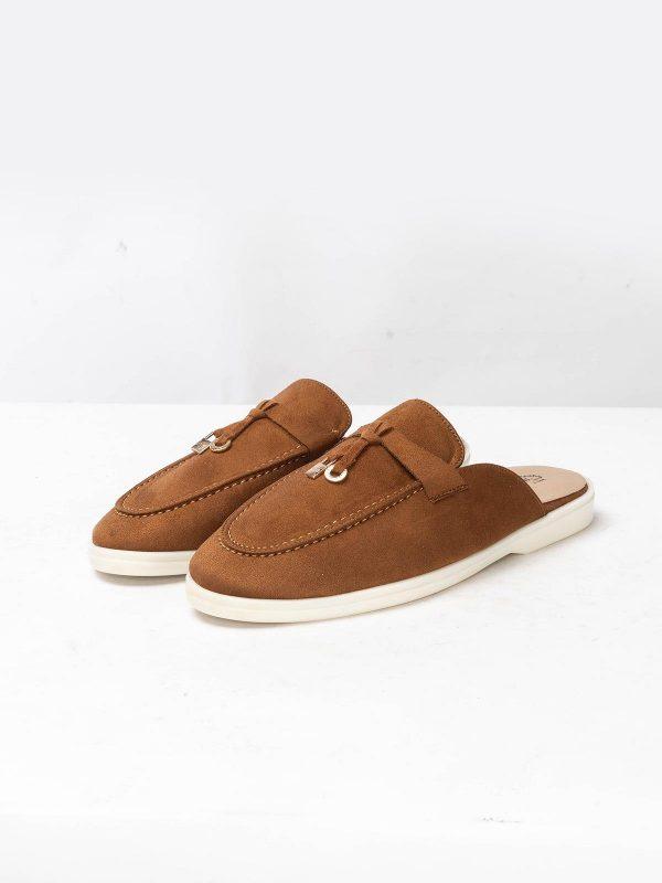 mule classique en tabac
