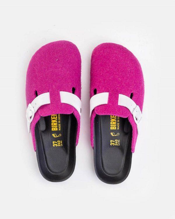 sabot pantoufle rose fushia v2