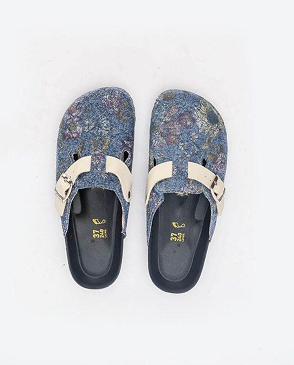 sabot jeans bleu