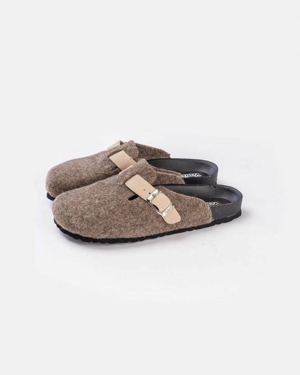 sabot pantoufle marron v2