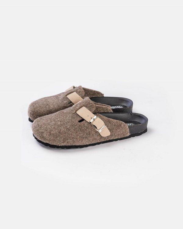 sabot pantoufle marron v2