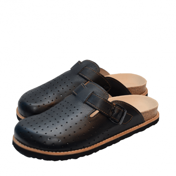 sabot r83 en liège noir réspirant hommes