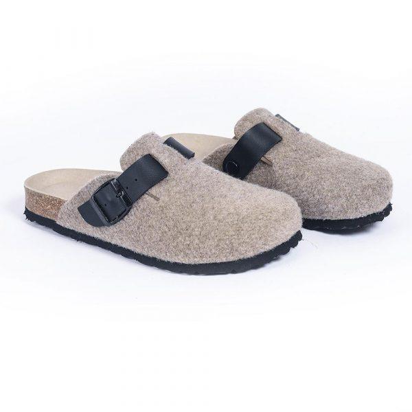 sabot pantoufle homme beige