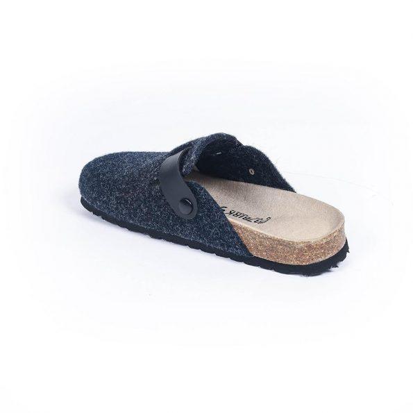 sabot pantoufle homme bleu marine