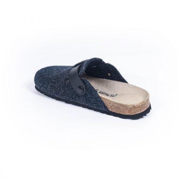 sabot pantoufle homme bleu marine