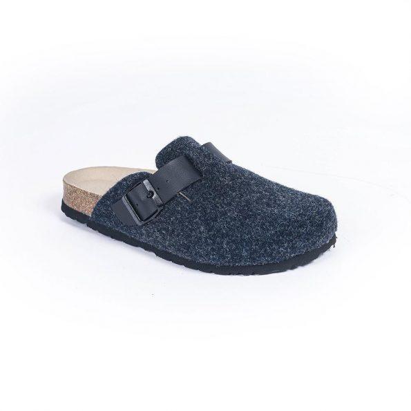 sabot pantoufle homme bleu marine