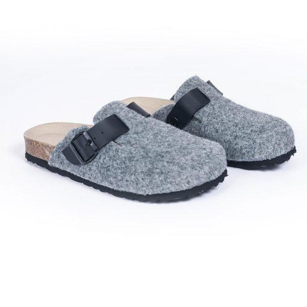 sabot pantoufle homme gris