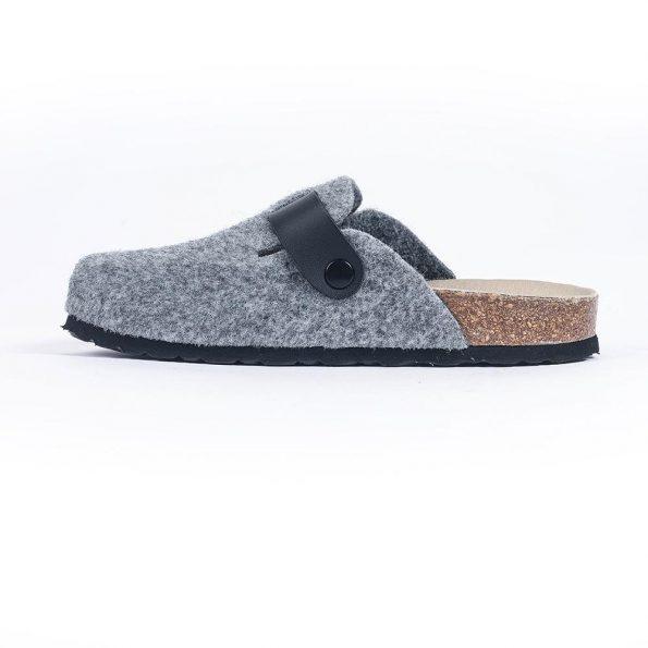 sabot pantoufle homme gris
