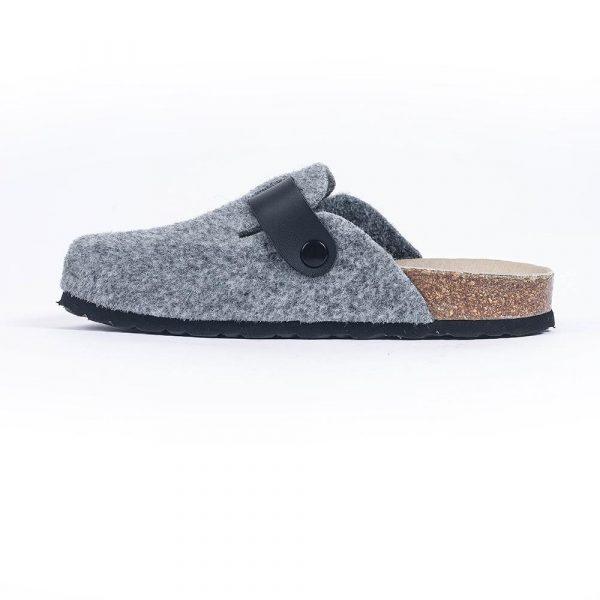 sabot pantoufle homme gris