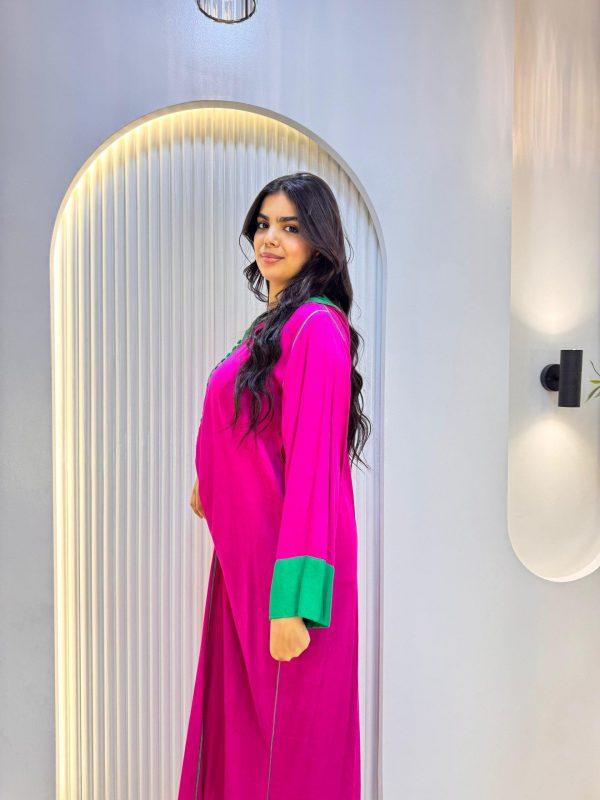 jellaba tasnim fushia vert