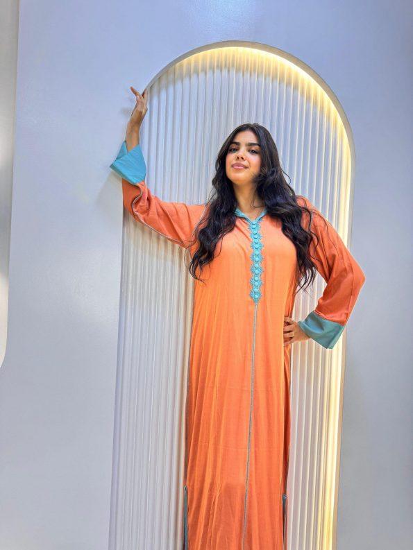 jellaba tasnim orange shibi