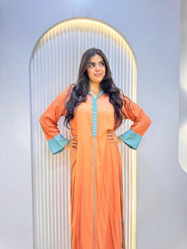 jellaba tasnim orange shibi
