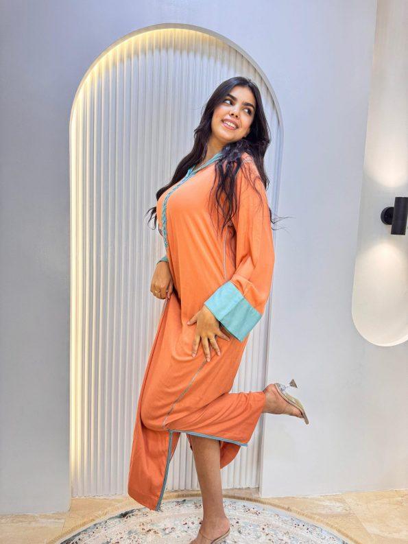 jellaba tasnim orange shibi