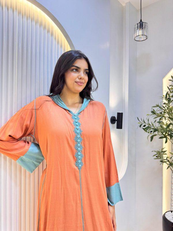 jellaba tasnim orange shibi