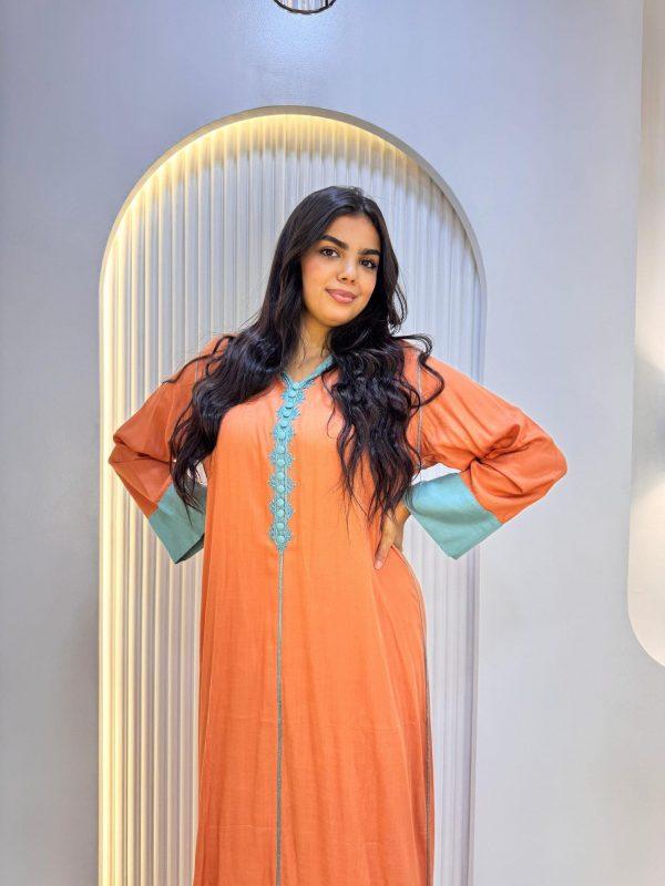 jellaba tasnim orange shibi