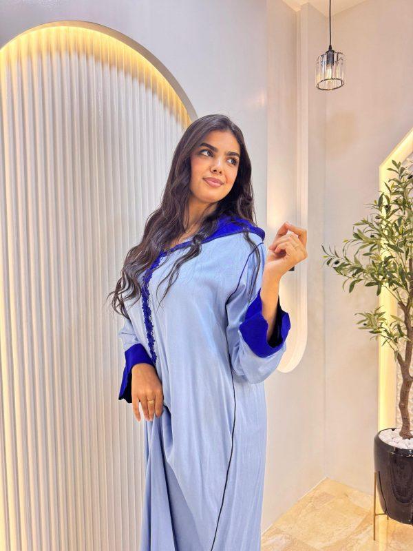 jellaba tasnim bleu shibi