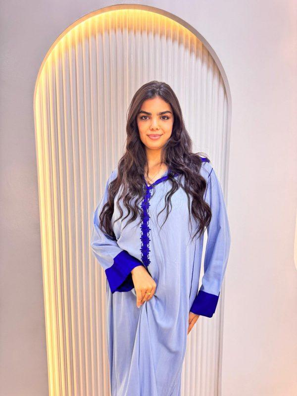 jellaba tasnim bleu shibi