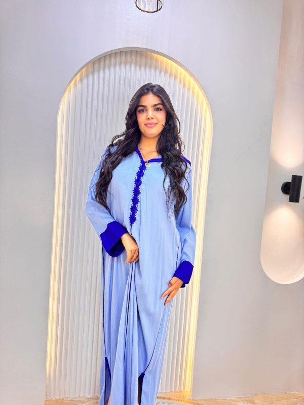 jellaba tasnim bleu shibi