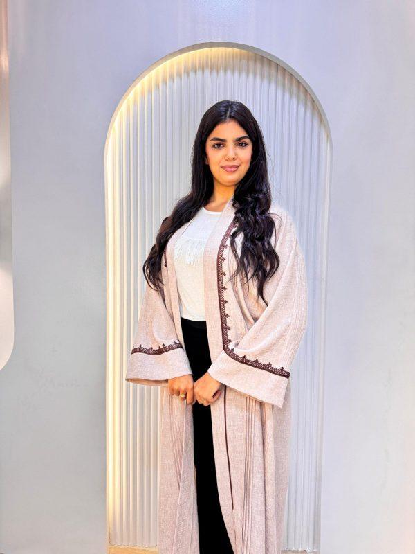 kymono abaya beige 1