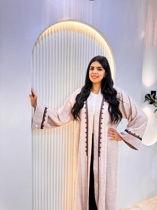 kymono abaya beige 1