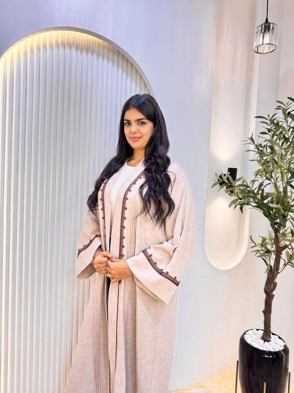 kymono abaya beige 1