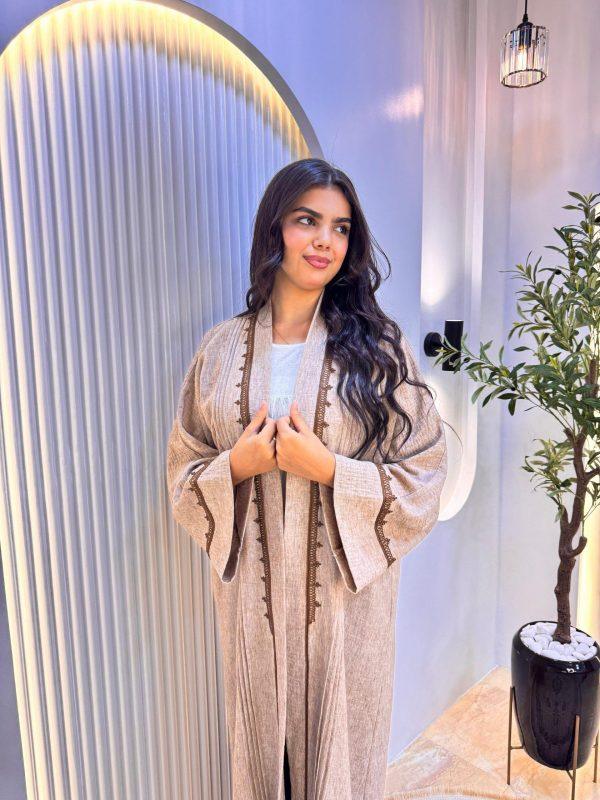 kymono abaya beige 2