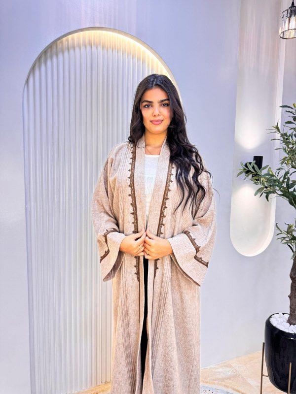 kymono abaya beige 2