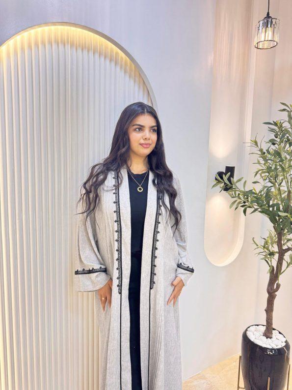 kymono abaya grise