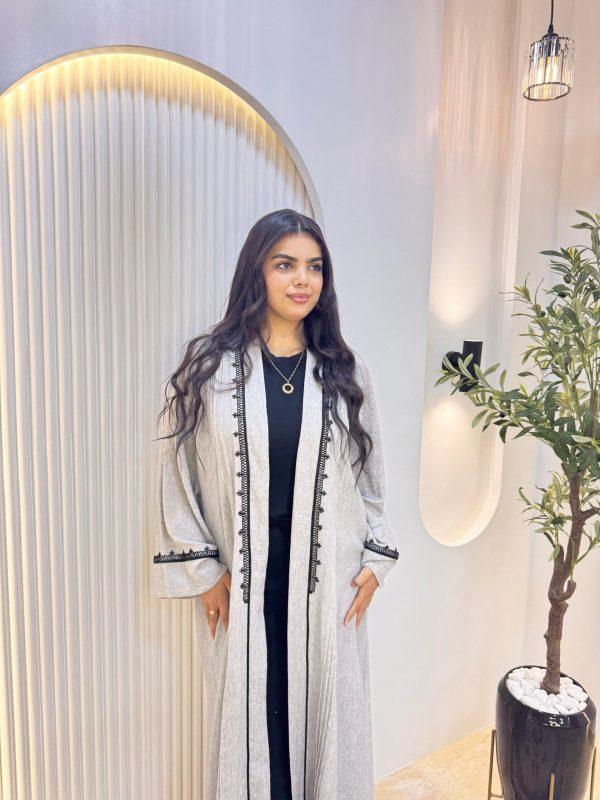 kymono abaya grise