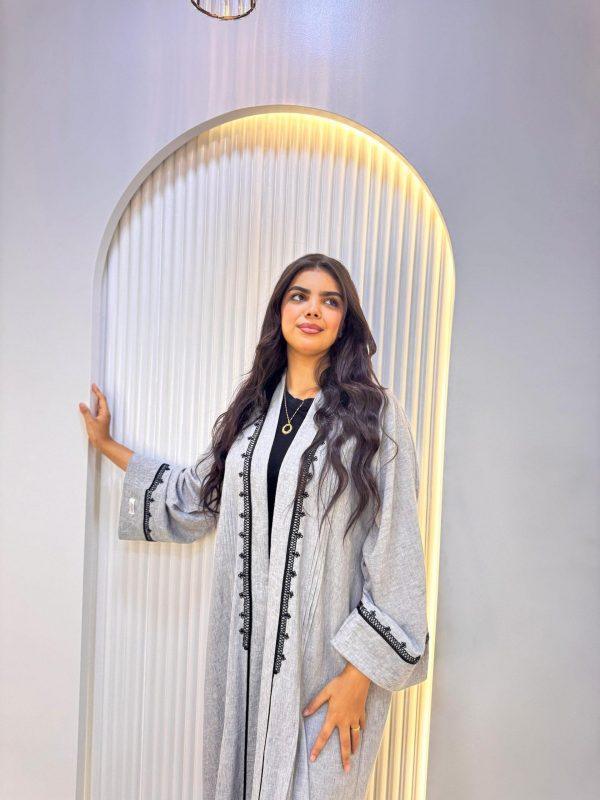 kymono abaya grise