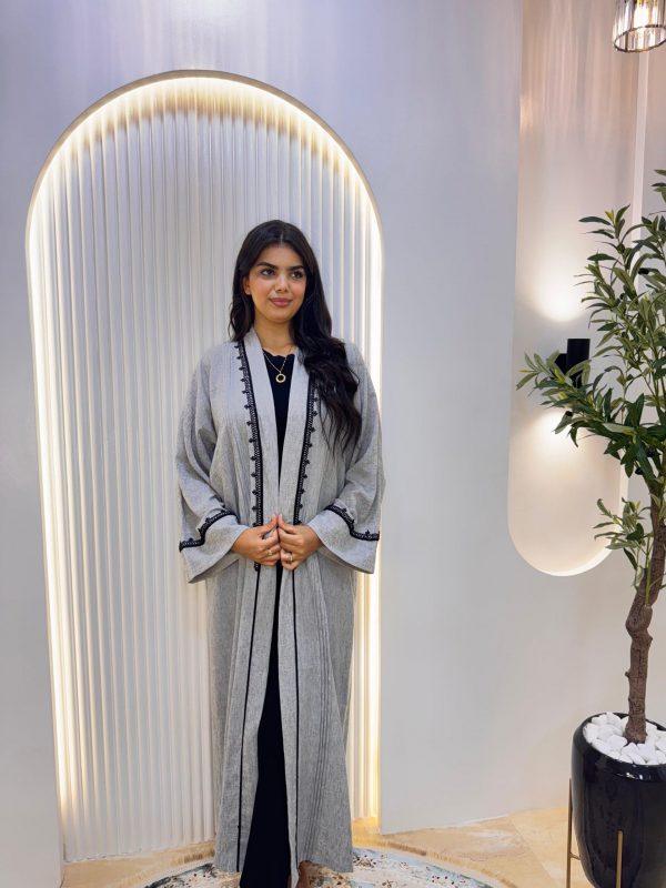 kymono abaya grise